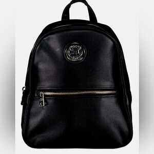 Christian Lacroix Black Leather Backpack